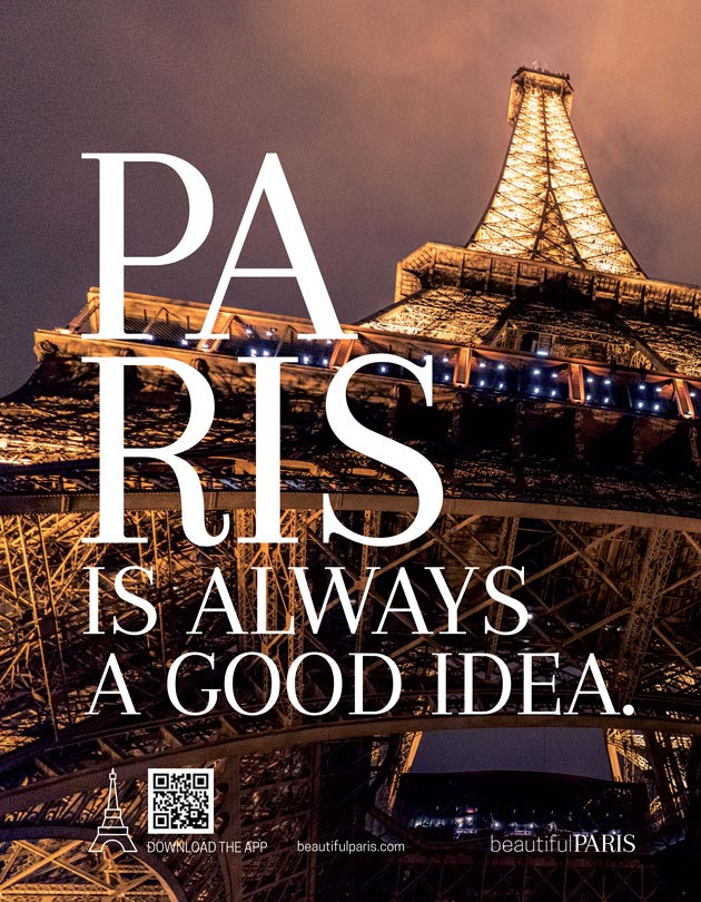 Beautiful Paris Ad campaign: Eiffel Tower