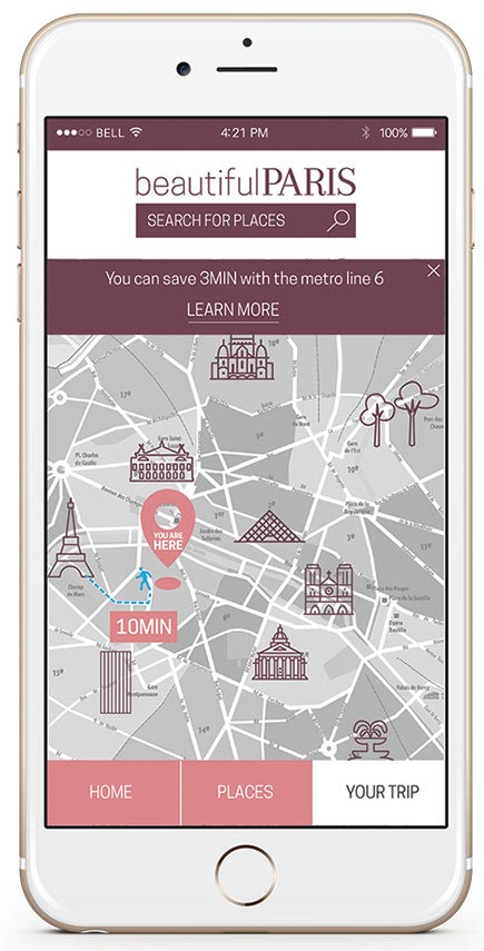 Beautiful Paris App: Screen 6