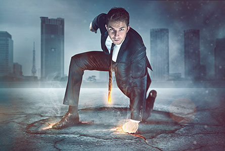 Hero Powerful man