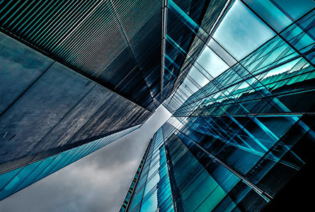 Novelty Moodboard: Blue architectural building