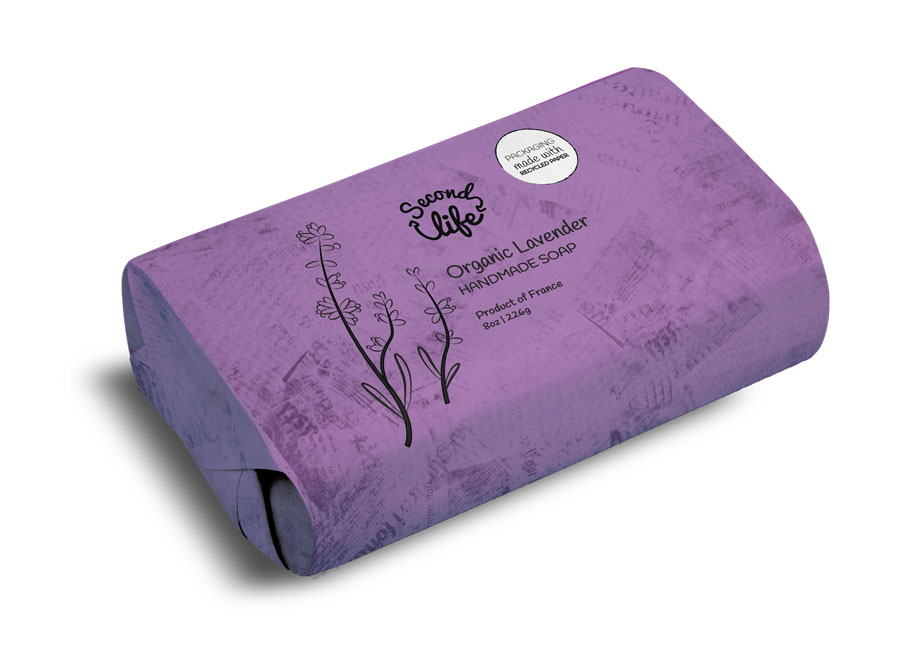 Second Life: Lavender packaging bar soap