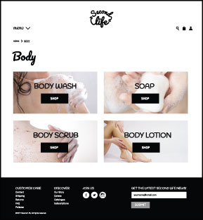 Second Life comp: body page