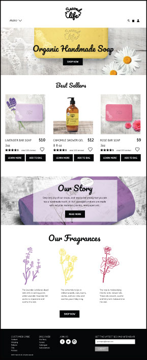 Second Life comp: home page