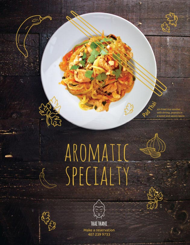 Thai Thani Restaurant ad campaign: Pad Thai recipe