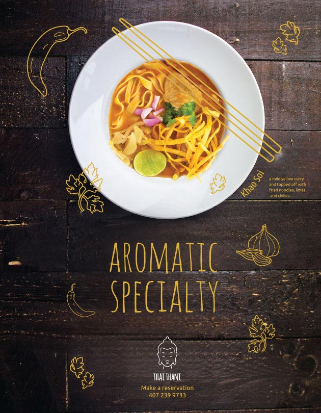 Thai Thani Restaurant ad campaign: Khao Soi recipe