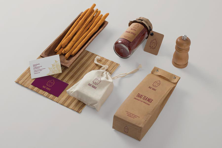 Thai Thani Restaurant Collateral Mockup
