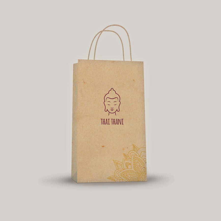 Thai Thani Restaurant paper bag Mockup