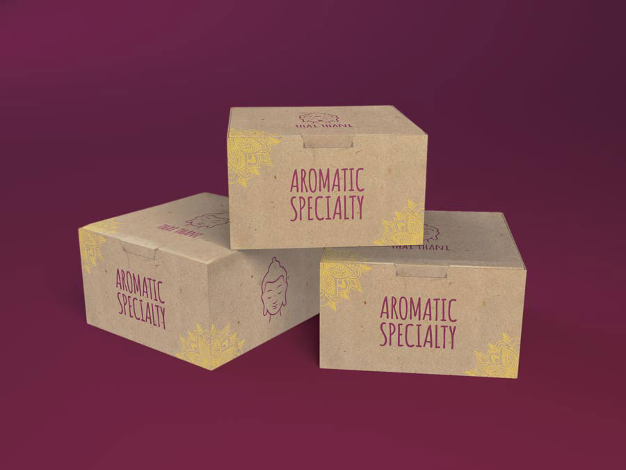 Thai Thani Restaurant small box Mockup